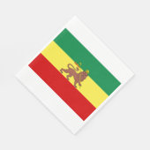 Rastafaarse vlag (Rastafarianisme) (Rasta) Servet (Hoek)