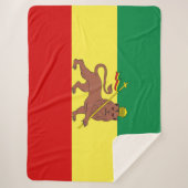 Rastafaarse vlag (Rastafarianisme) (Rasta) Sherpa Deken (Voorkant)