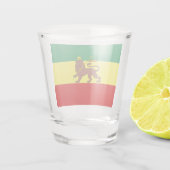 Rastafaarse vlag (Rastafarianisme) (Rasta) Shot Glas (Achterkant)