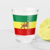 Rastafaarse vlag (Rastafarianisme) (Rasta) Shot Glas (Voorkant)