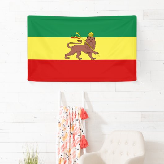 Rastafaarse vlag (Rastafarianisme) (Rasta) Spandoek (Insitu)