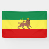 Rastafaarse vlag (Rastafarianisme) (Rasta) Spandoek (Horizontaal)