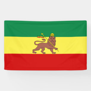 Rastafaarse vlag (Rastafarianisme) (Rasta) Spandoek