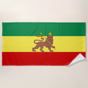 Rastafaarse vlag (Rastafarianisme) (Rasta) Strandlaken