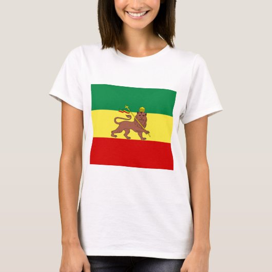 Rastafaarse vlag (Rastafarianisme) (Rasta) T-shirt (Voorkant)