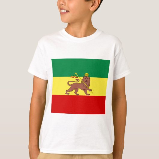 Rastafaarse vlag (Rastafarianisme) (Rasta) T-shirt (Voorkant)