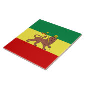 Rastafaarse vlag (Rastafarianisme) (Rasta) Tegeltje (Zijkant)