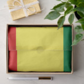 Rastafaarse vlag (Rastafarianisme) (Rasta) Tissuepapier (Geschenk)