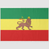 Rastafaarse vlag (Rastafarianisme) (Rasta) Tissuepapier (Voorkant)