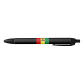 Rastafaarse vlag (Rastafarianisme) (Rasta) Zwarte Inkt Pen (Bodem)