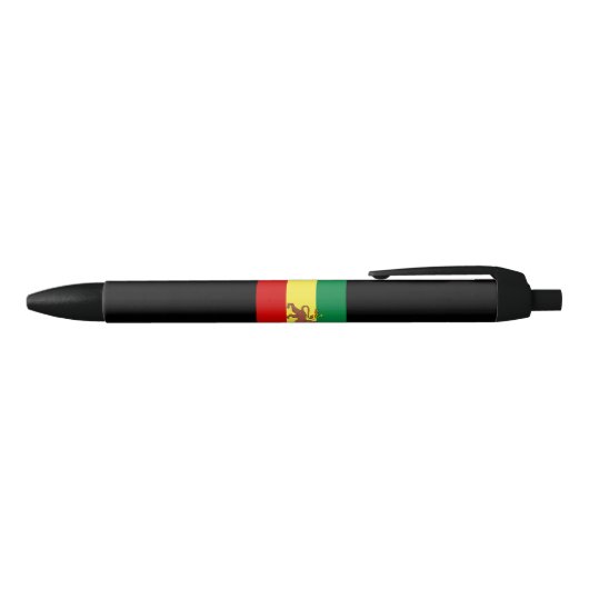 Rastafaarse vlag (Rastafarianisme) (Rasta) Zwarte Inkt Pen (Bovenkant)