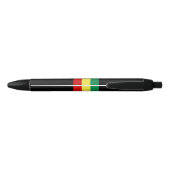 Rastafaarse vlag (Rastafarianisme) (Rasta) Zwarte Inkt Pen (Achterkant)