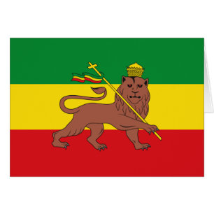 Rastafaarse vlag van Ethiopië Lion Judah