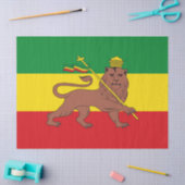 Rastafaarse vlag van Ethiopië Lion Judah Tissuepapier (Craft)