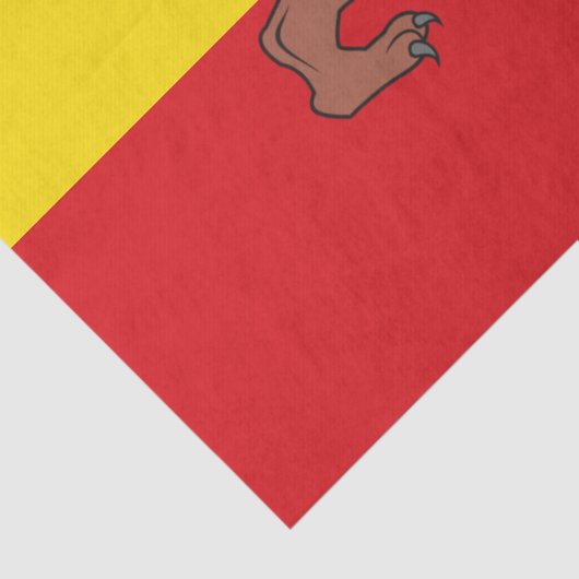 Rastafaarse vlag van Ethiopië Lion Judah Tissuepapier (Detail)