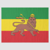 Rastafaarse vlag van Ethiopië Lion Judah Tissuepapier (Voorkant)