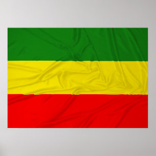 Rastafaire vlag poster