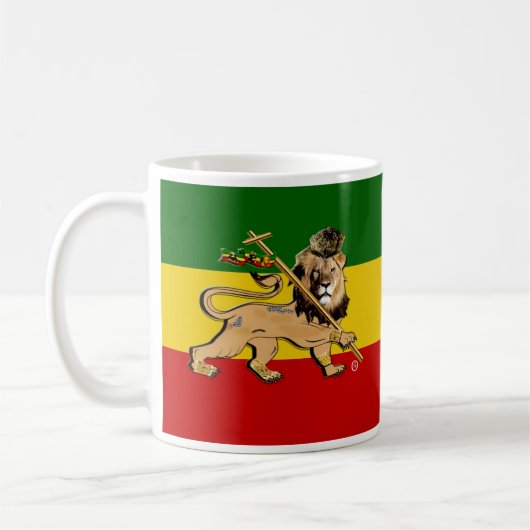 Rastafari Bob Marley Religion Mok Tea Cup (Links)