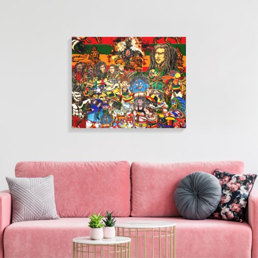 RASTAFARI CANVAS AFDRUK (Insitu (Woonkamer))