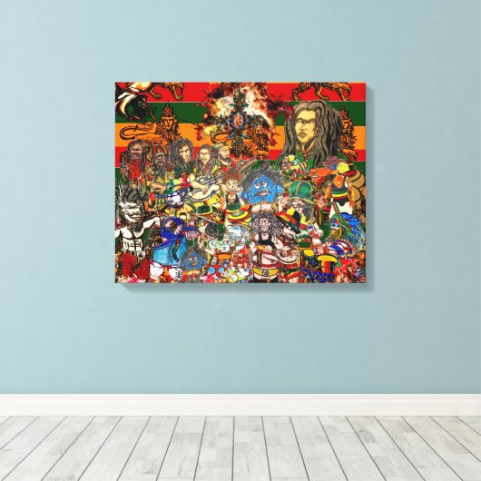 RASTAFARI CANVAS AFDRUK (Insitu (Houten vloer))