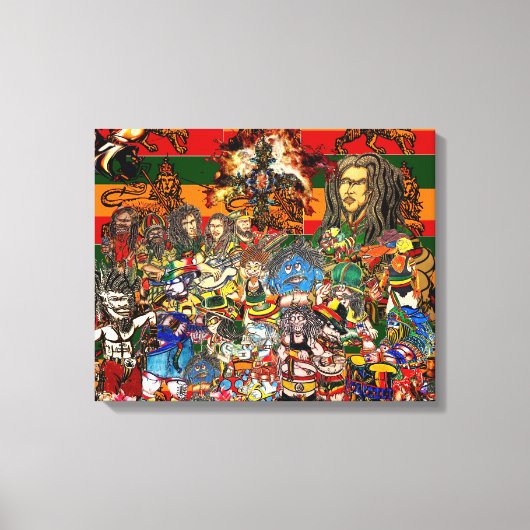 RASTAFARI CANVAS AFDRUK (Voorkant)