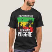 Rastafari Caribisch gebied Rasta Reggae Music Love T-shirt (Voorkant)