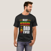 Rastafari Dad Musik vaderdag Rasta Jamaika Reg T-shirt (Voorkant volledig)