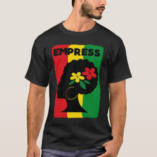 Rastafari Empress Jamaica Souvenir Rasta Roots Reg T-shirt
