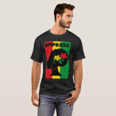 Rastafari Empress Jamaica Souvenir Rasta Roots Reg T-shirt (Voorkant volledig)