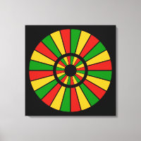 RASTAFARI FLAG BUTTON RAYS + uw teken of monogram