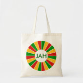 RASTAFARI FLAG BUTTON RAYS + uw teken of monogram Tote Bag (Voorkant)
