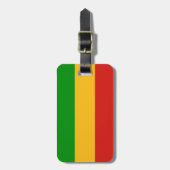 RASTAFARI FLAG COLORS + jouw tekst Bagagelabel (Voorkant verticaal)