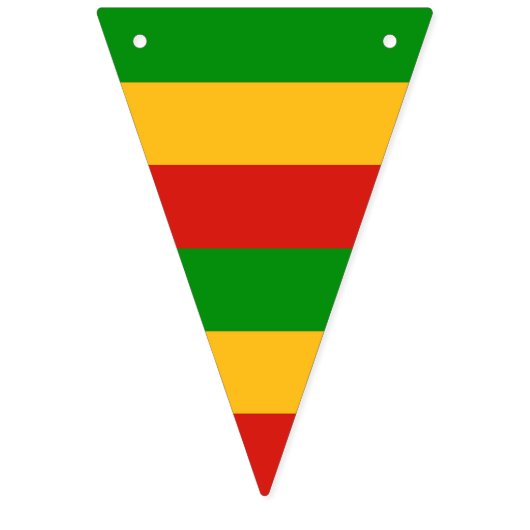 RASTAFARI FLAG COLORS - STRIPES VLAGGETJES (Tweede vlag)