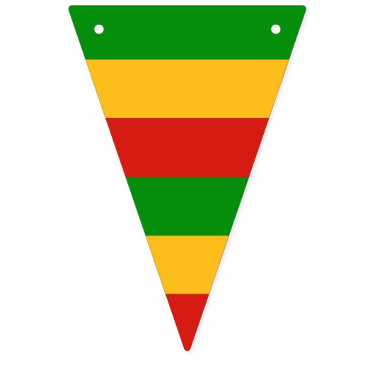 RASTAFARI FLAG COLORS - STRIPES VLAGGETJES (Eerste vlag)