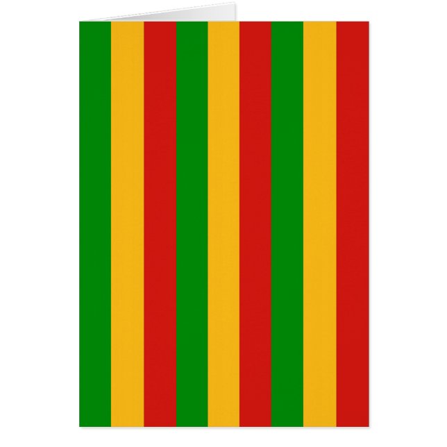 RASTAFARI FLAG COLORS + uw ideeën (Voorkant)