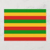 RASTAFARI FLAG COLORS + uw ideeën Briefkaart (Voorkant)