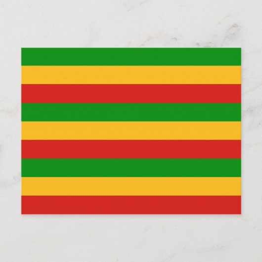 RASTAFARI FLAG COLORS + uw ideeën Briefkaart (Voorkant)