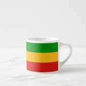 RASTAFARI FLAG COLORS + uw ideeën Espresso Kop (Rechts)