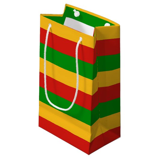 RASTAFARI FLAG COLORS + uw ideeën Klein Cadeauzakje (Voorkant Gekanteld)