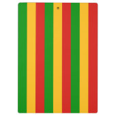 RASTAFARI FLAG COLORS + uw ideeën Klembord (Achterkant)