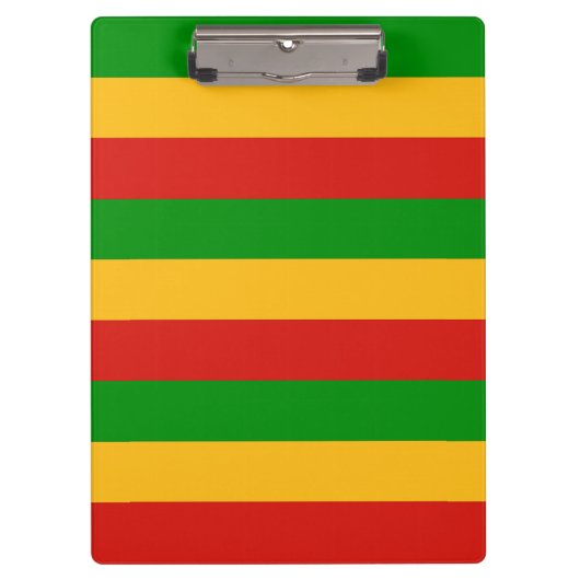 RASTAFARI FLAG COLORS + uw ideeën Klembord (Voorkant)