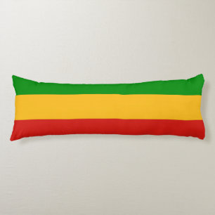 RASTAFARI FLAG COLORS + uw ideeën Lichaamskussen