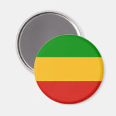 RASTAFARI FLAG COLORS + uw ideeën Magneet (Voorkant / Achterkant)