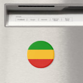 RASTAFARI FLAG COLORS + uw ideeën Magneet (Insitu (Vaatwasser))