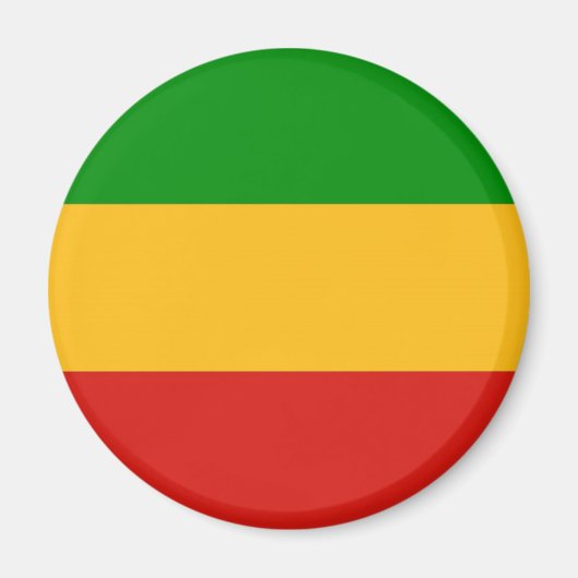 RASTAFARI FLAG COLORS + uw ideeën Magneet (Voorkant)