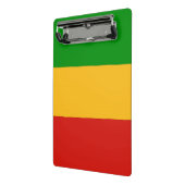 RASTAFARI FLAG COLORS + uw ideeën Mini Klembord (Angled2)