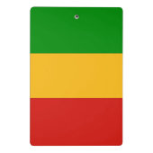 RASTAFARI FLAG COLORS + uw ideeën Mini Klembord (Achterkant)