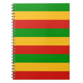 RASTAFARI FLAG COLORS + uw ideeën Notitieboek (Voorkant)