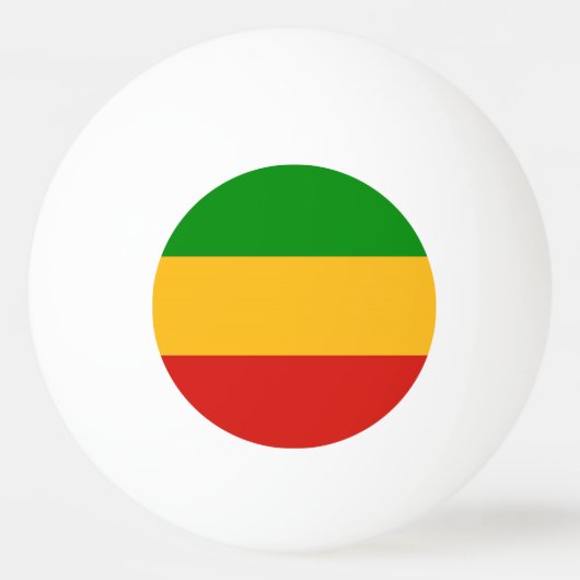 RASTAFARI FLAG COLORS + uw ideeën Pingpongbal (Voorkant)