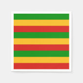 RASTAFARI FLAG COLORS + uw ideeën Servet (Voorkant)